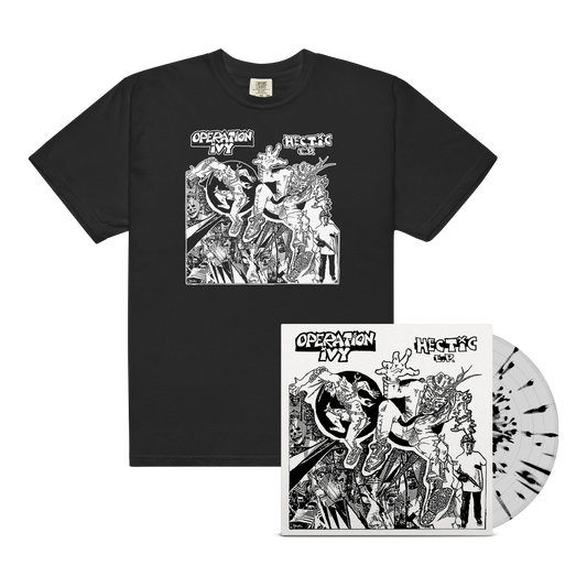 Hectic 12" EP (Clear/Black) + Hectic T-Shirt (Black) Bundle
